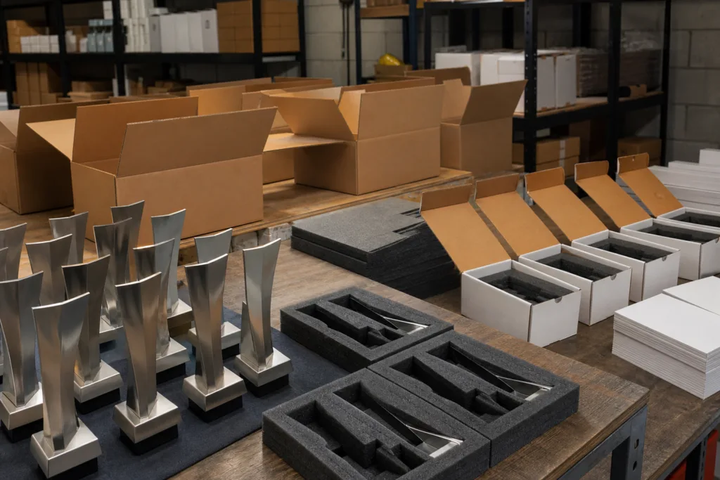 bulk ordering bulk trophy packaging preparation 4