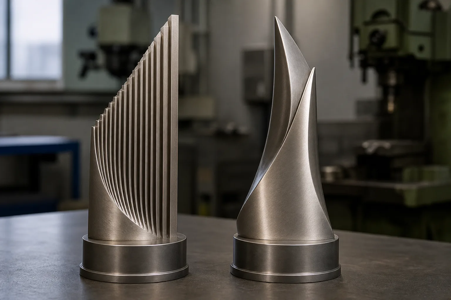 Die casting and sand casting trophy components compared side by side