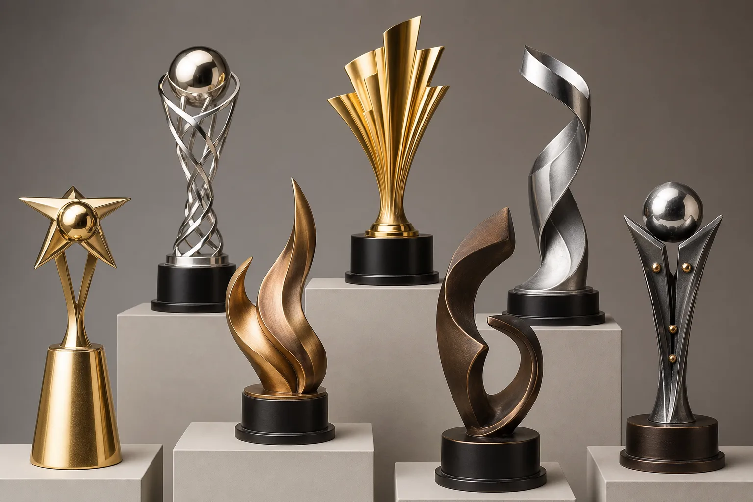 Custom Trophy Electroplating Finishes