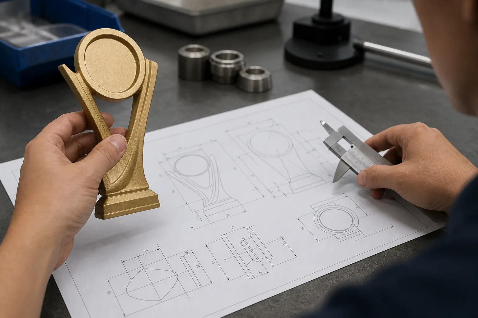 Trophy mold development process detail