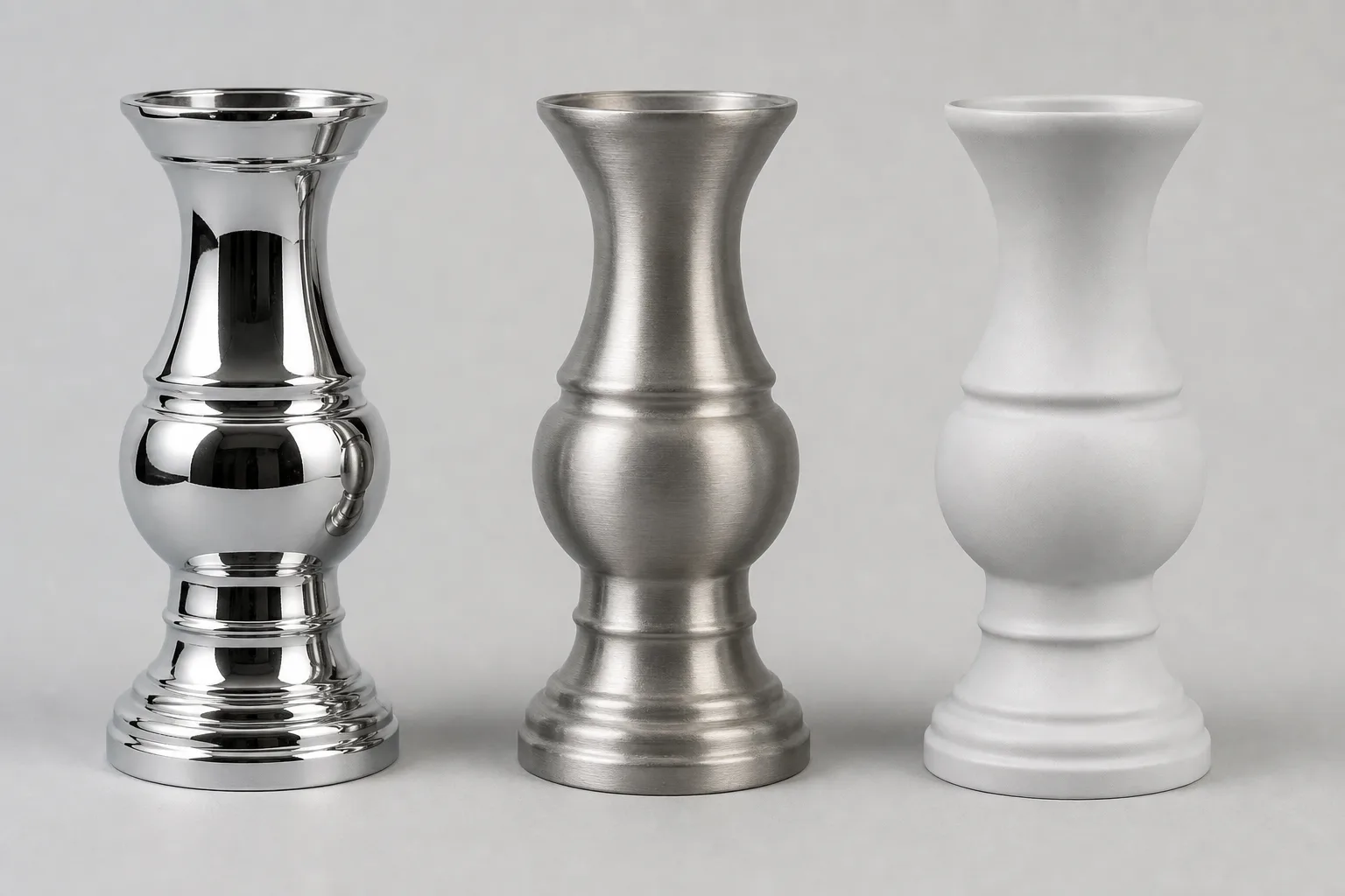 Painted and polished areas