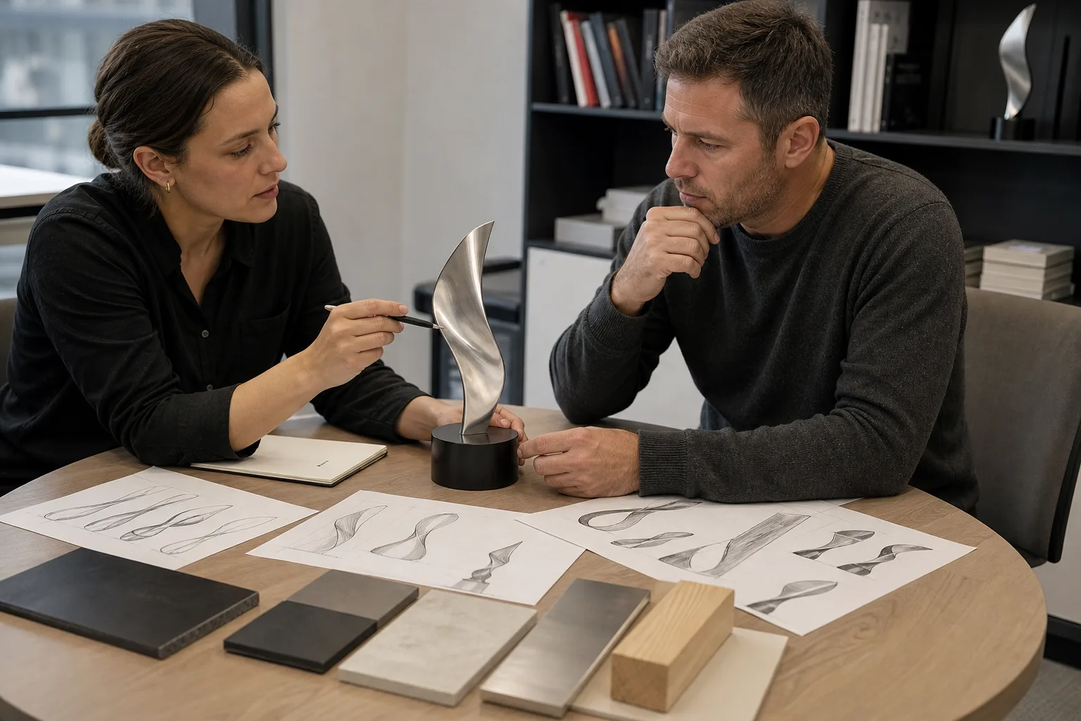 Trophy design evaluation with unbranded samples