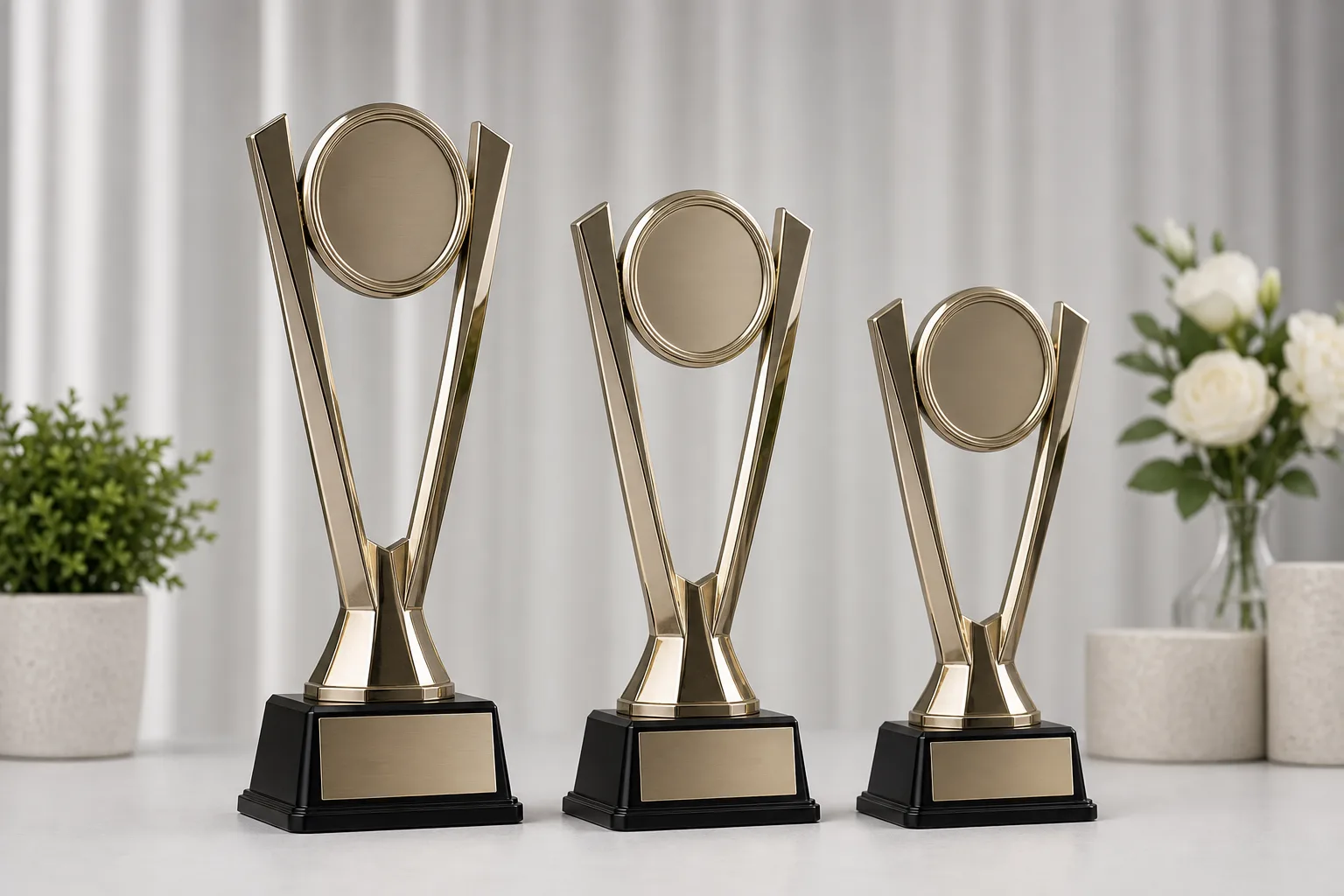 Coordinated custom trophies for multiple award levels