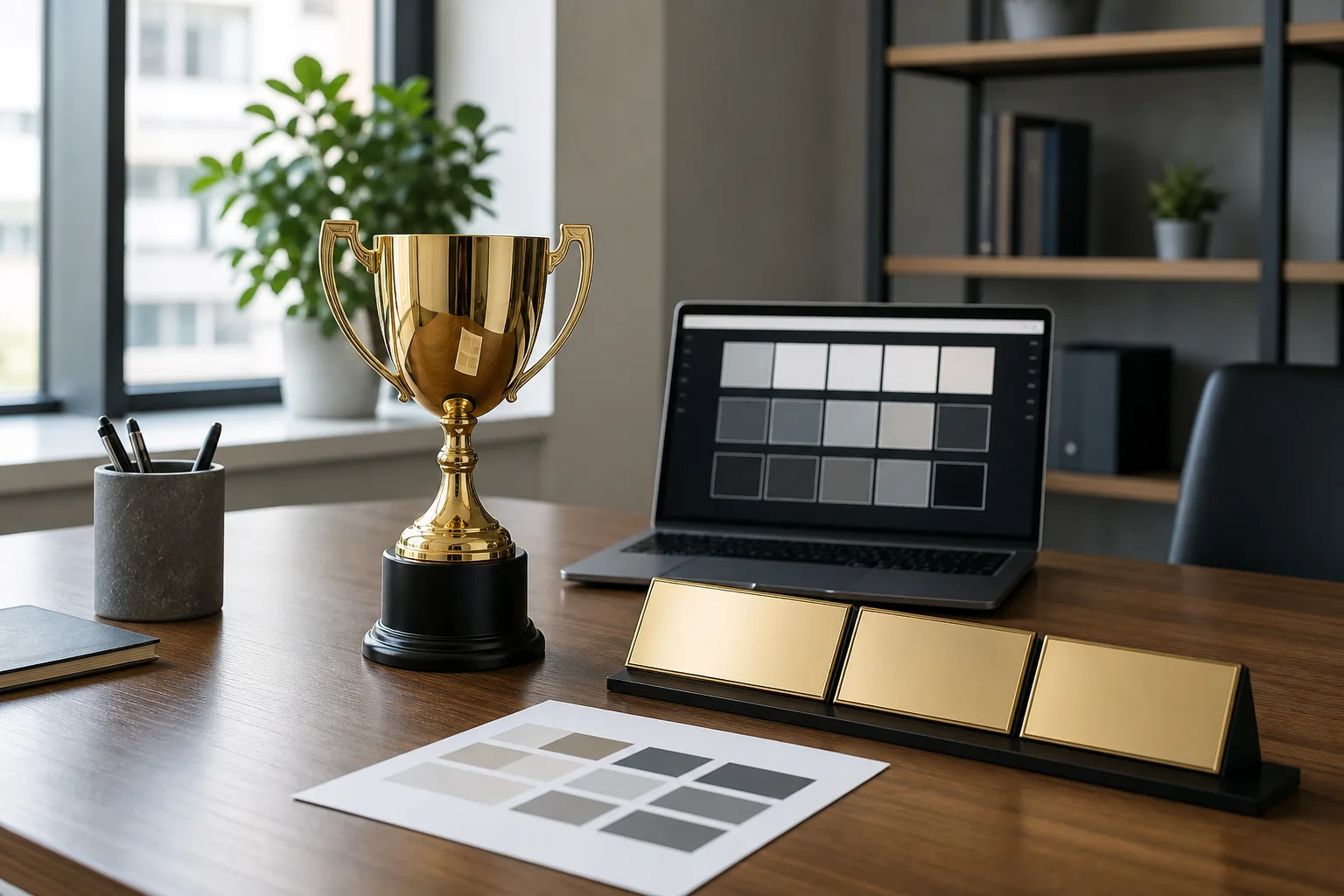 Bulk Order Checklist 3 Trophy personalization data and sample approval workspace